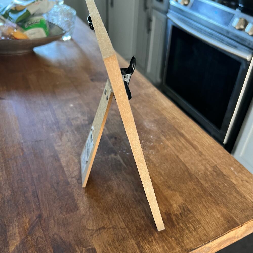 Rustic Farmhouse Decor Standing Wood Notes Holder – The Daily News Collection - Picture 3 of 9